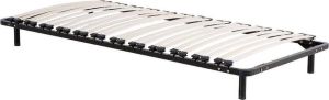 Beliani Lattenbodem Basic lichtbruin Hout 90x200 cm