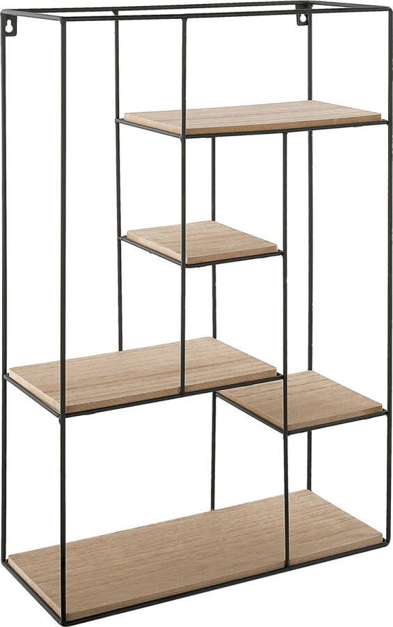 Beliani LAUREL Wandkast Lichte houtkleur MDF