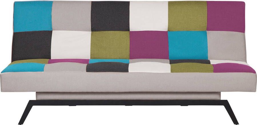 Beliani LEEDS Slaapbank 3-zits Multicolor Polyester