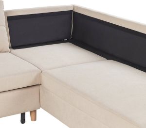 Beliani Lerum Slaapbank-beige-polyester