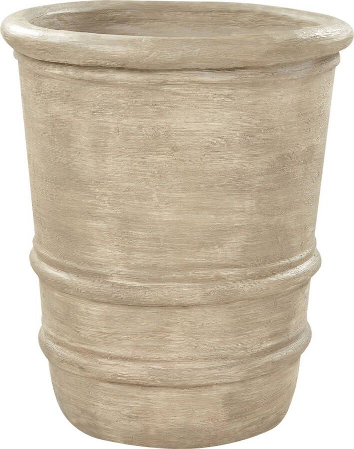 Beliani LILIUM Bloempot Beige ⌀ 43 cm Terracotta