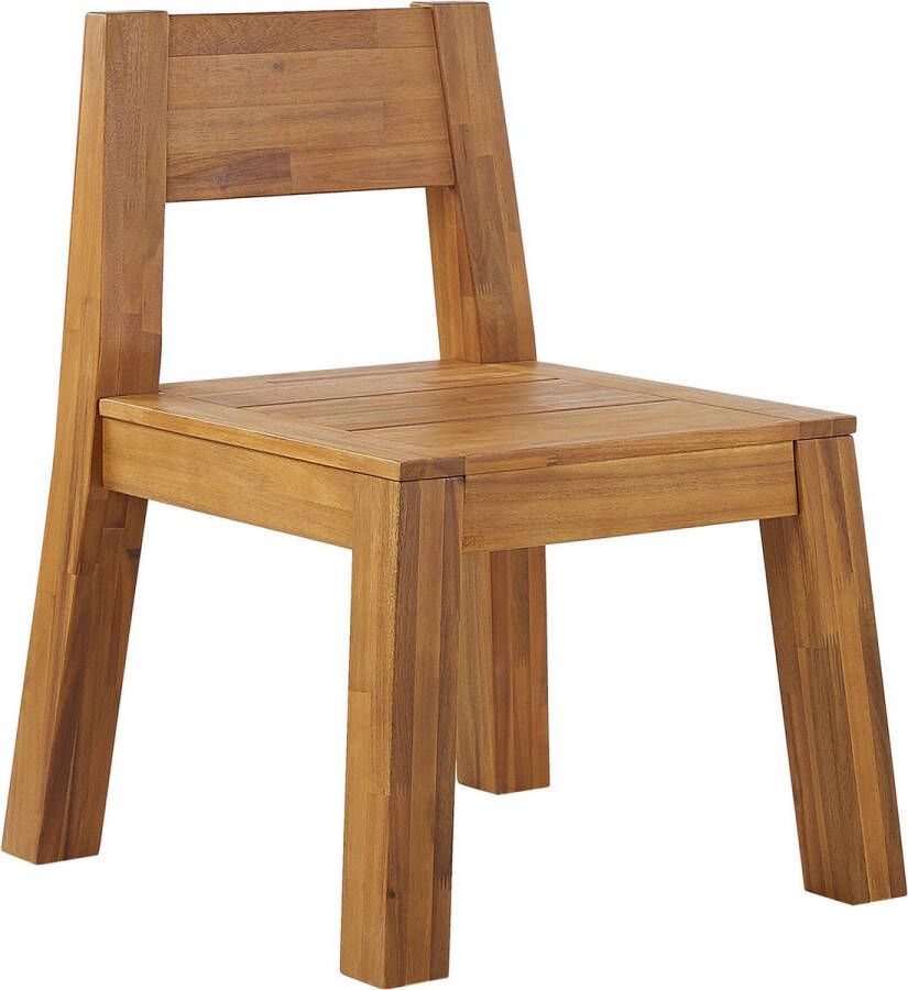 Beliani LIVORNO Garden Chair Lichte houtkleur Acaciahout