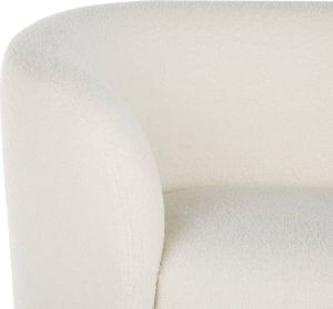 Beliani LOEN Three Seater Sofa Wit Polyester