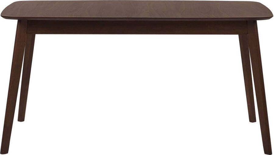 Beliani MADOX Eettafel Donkere houtkleur 90 x 150 cm MDF