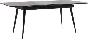 Beliani MALDON Uitschuifbare eettafel Zwart MDF