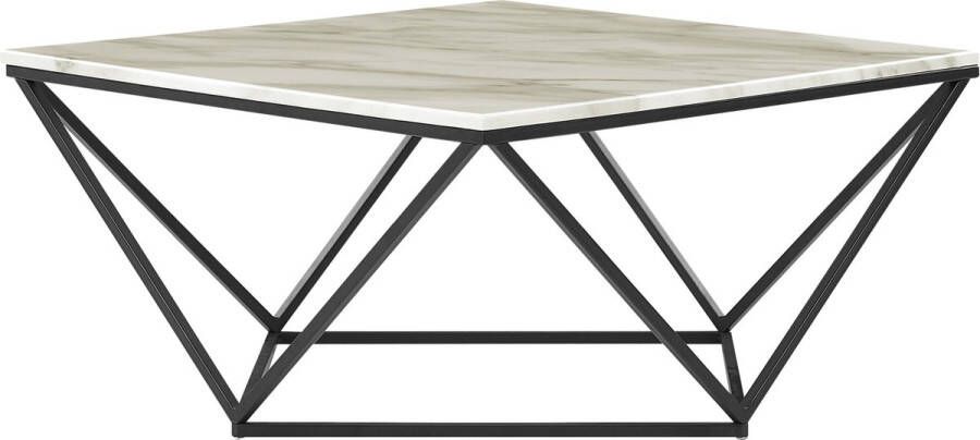 Beliani MALIBU Salontafel Beige Zwart MDF