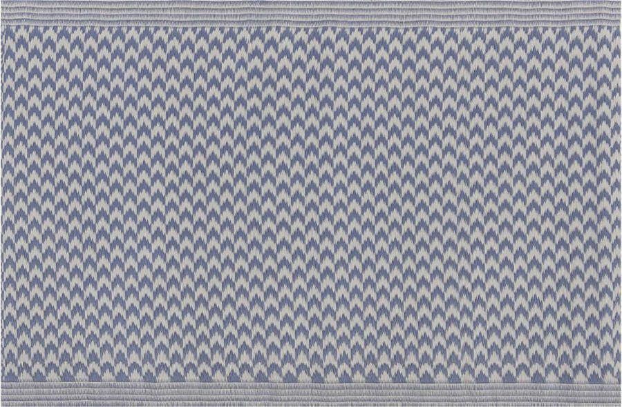 Beliani MANGO Outdoor kleed Blauw 60 x 90 cm Polypropyleen