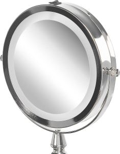 Beliani Maury Make-up Spiegel-zilver-ijzer Glas