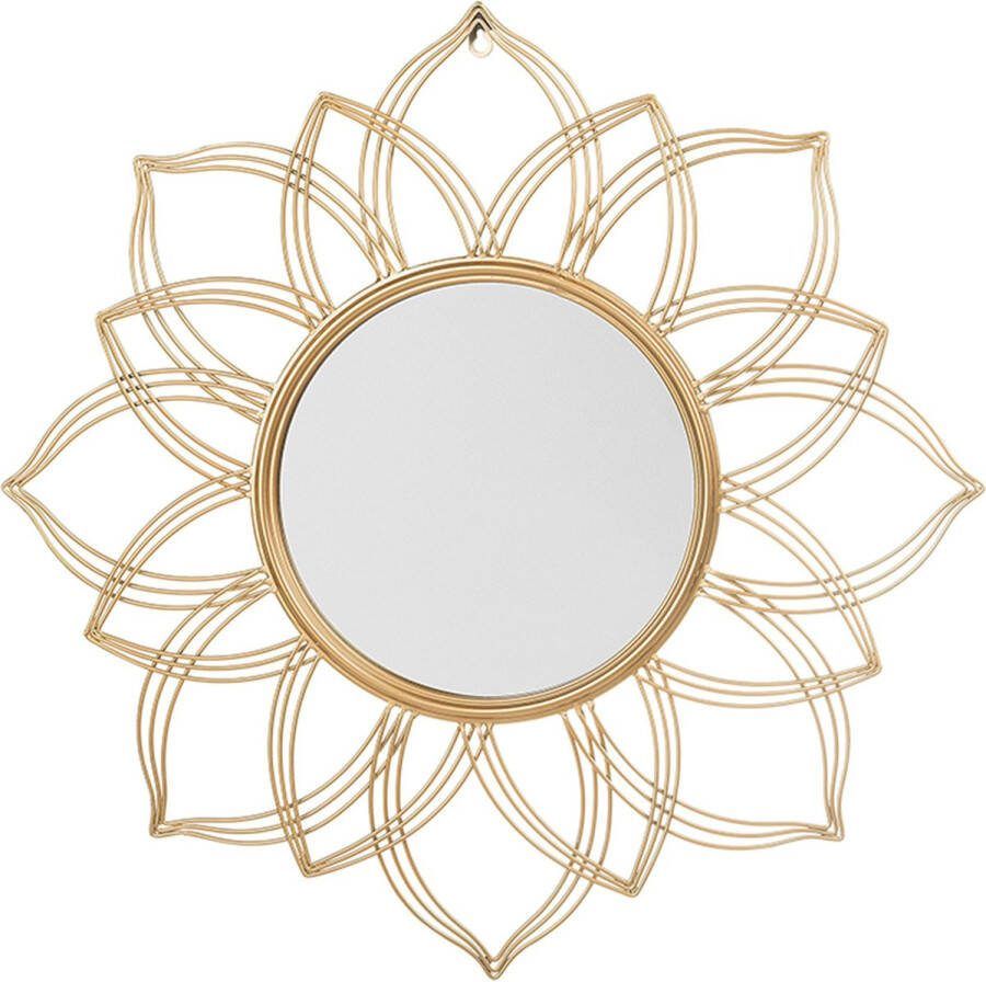 Beliani MILLY Decoratieve Spiegel-Goud-IJzer