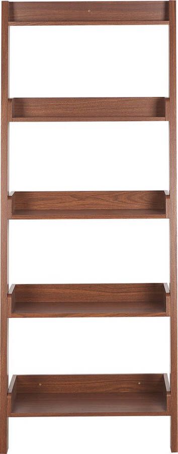 Beliani MOBILE TRIO Boekenkast donkere houtkleur MDF