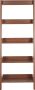 Beliani MOBILE TRIO Shelving Unit Donkere houtkleur MDF - Thumbnail 3