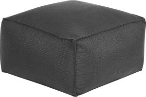 Beliani MUKKI Poef-Zwart-Polyester