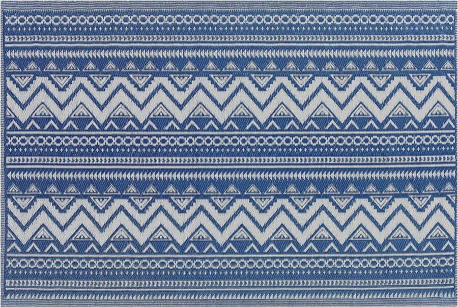 Beliani NAGPUR Outdoor kleed Blauw 120 x 180 cm Polypropyleen