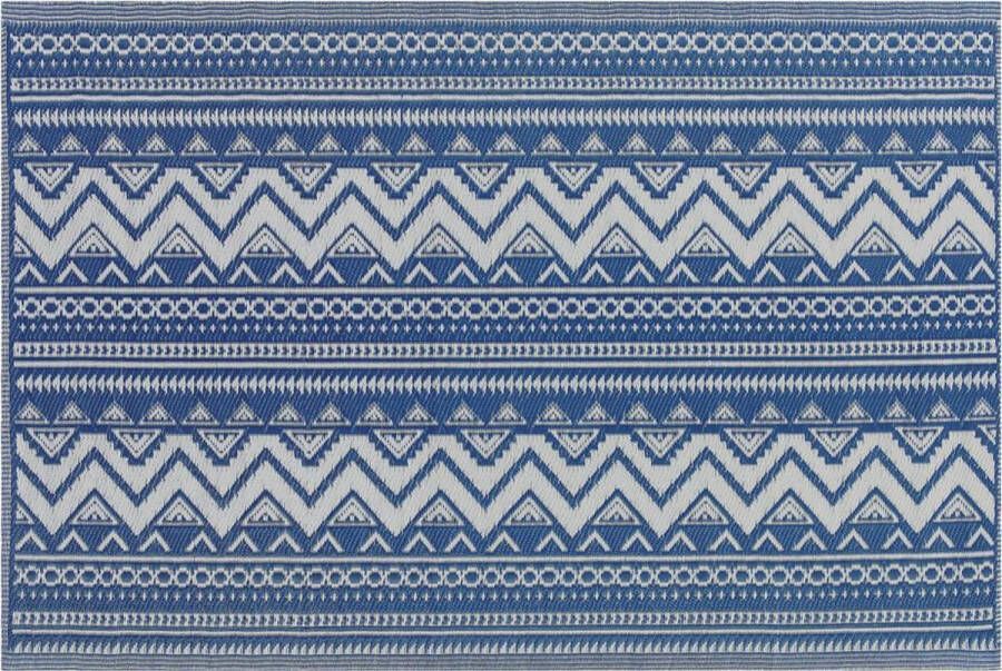 Beliani NAGPUR Outdoor kleed Blauw 120 x 180 cm Polypropyleen