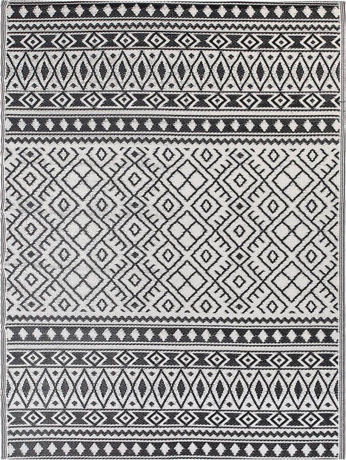 Beliani NARLI Outdoor kleed Zwart 180 x 240 cm Polypropyleen