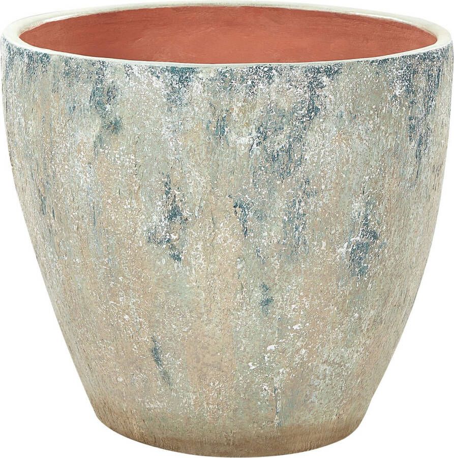 Beliani NERTERA Bloempot Groen ⌀ 51 cm Terracotta