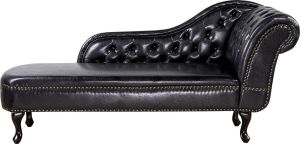 Beliani Nimes Chaise Longue Kunstleer 73 X 170 Cm