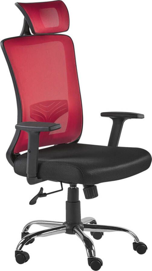 Beliani NOBLE Bureaustoel rood polyester