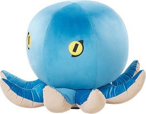 Beliani Octopus Hocker-blauw-fluweel
