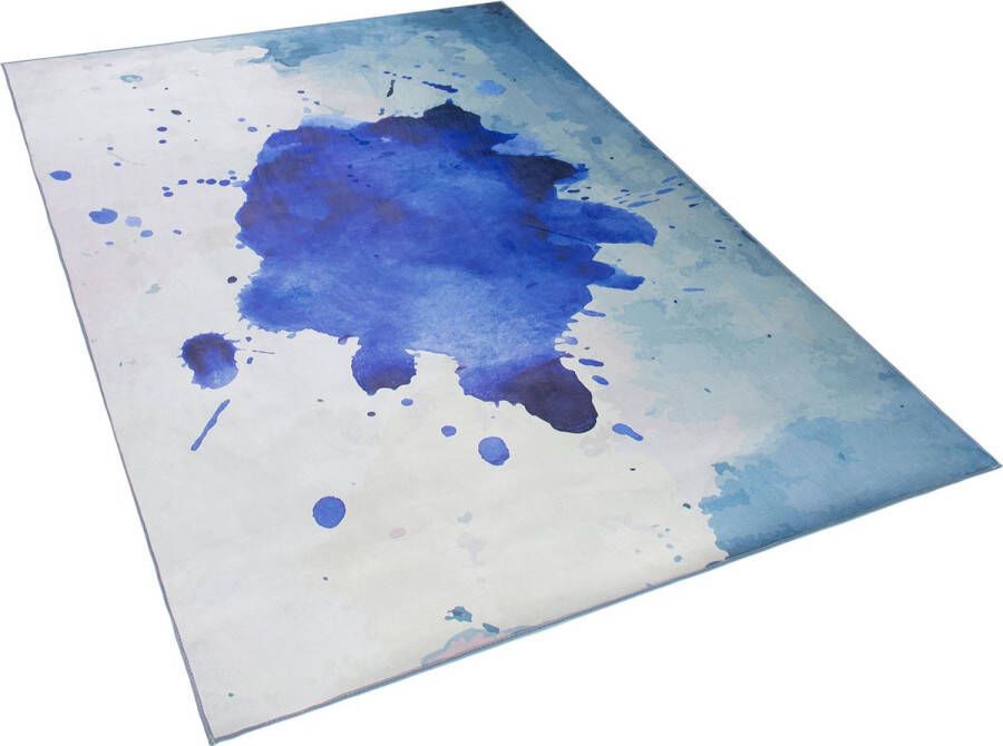Beliani ODALAR Vloerkleed blauw polyester