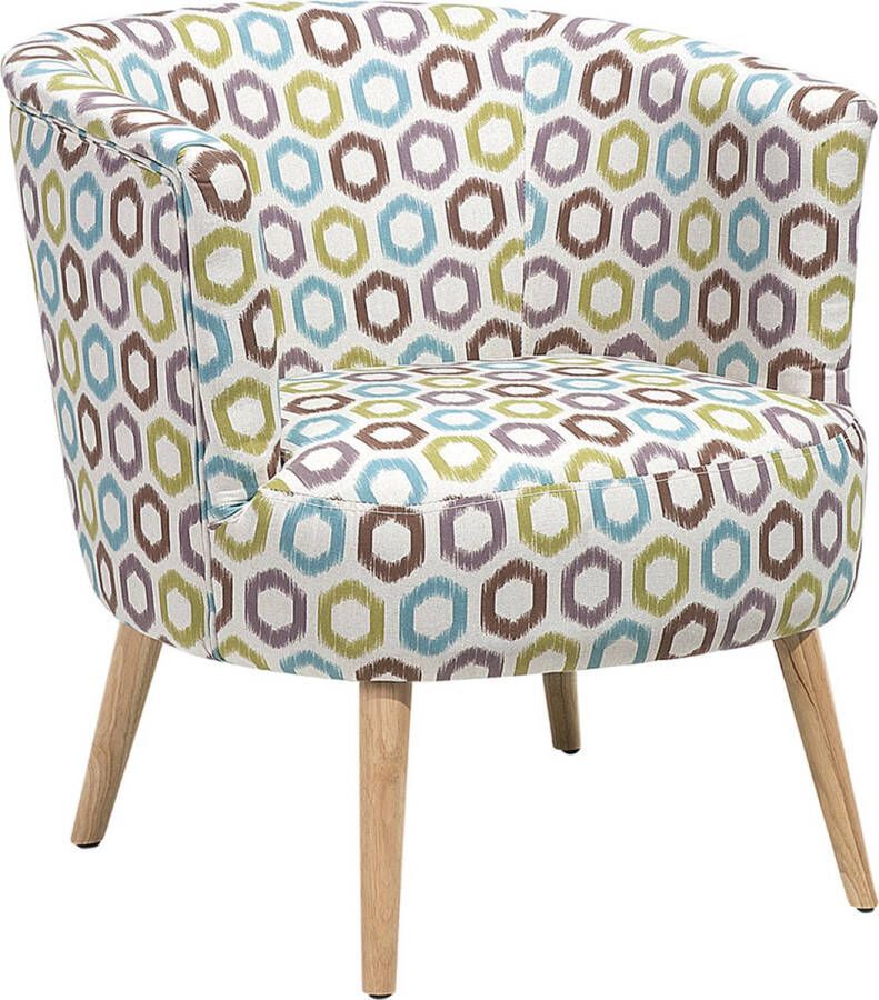 Beliani ODENZEN Club Chair Multicolor Polyester