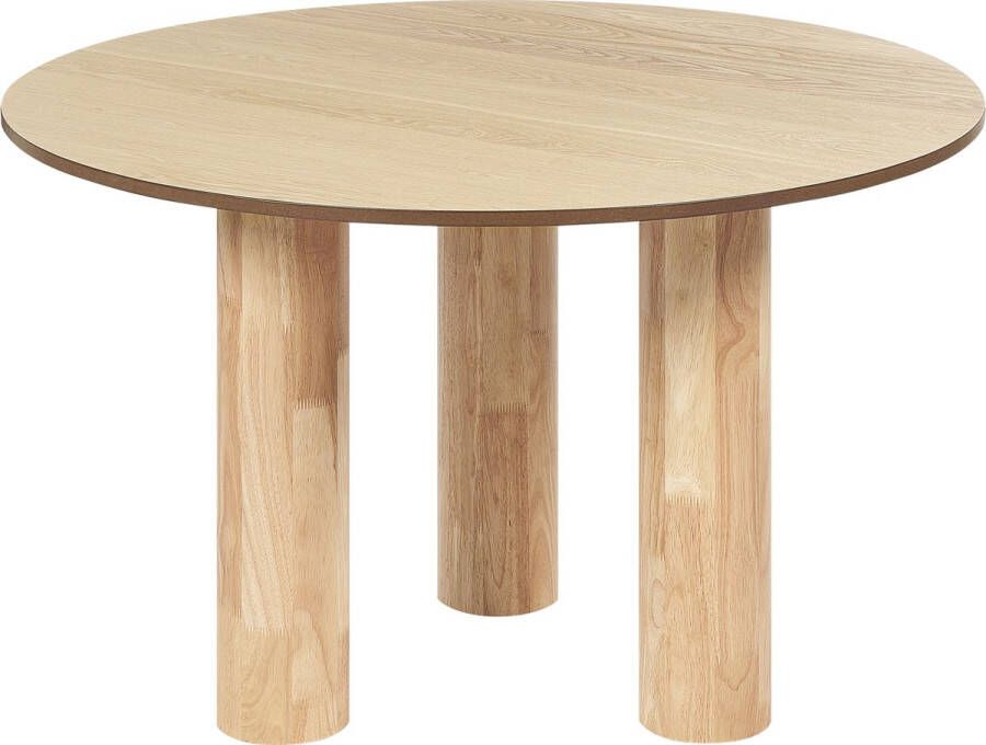 Beliani ORIN Dining Table Lichte houtkleur MDF