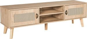 Beliani PARTON TV-meubel lichte houtkleur MDF
