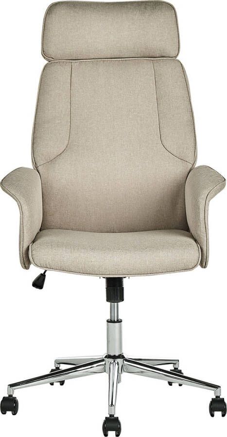 Beliani PILOT Bureaustoel-Zilver-Polyester