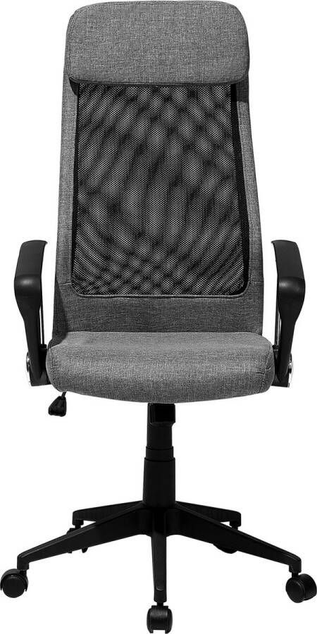 Beliani PIONEER Bureaustoel Donkergrijs Polyester
