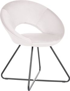 Beliani RACHEL Fauteuil Beige Fluweel