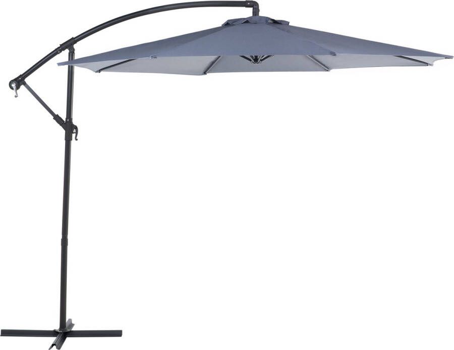 Beliani Ravenna Cantilever Parasol-grijs-polyester