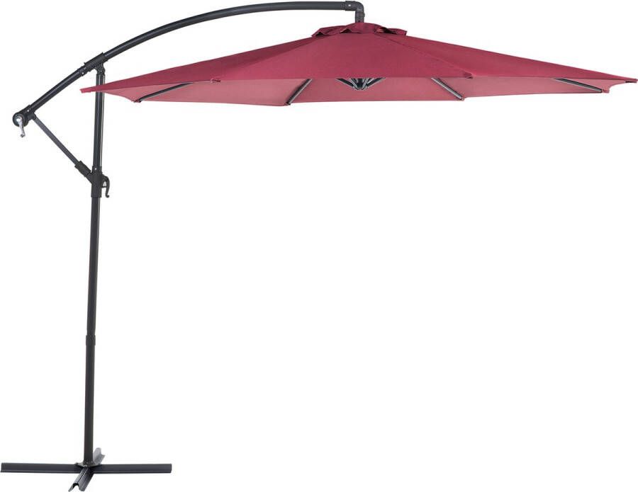 Beliani Ravenna Cantilever Parasol-rood-polyester