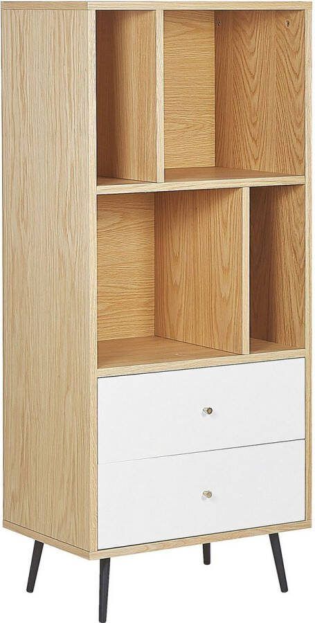 Beliani RICHMOND Boekenkast Lichte houtkleur MDF