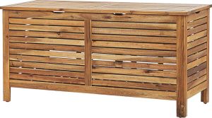 Beliani RIVIERA Kussenbox Lichte houtkleur Acaciahout