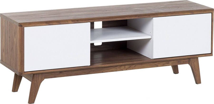 Beliani ROCHESTER TV-meubel Donkere houtkleur MDF