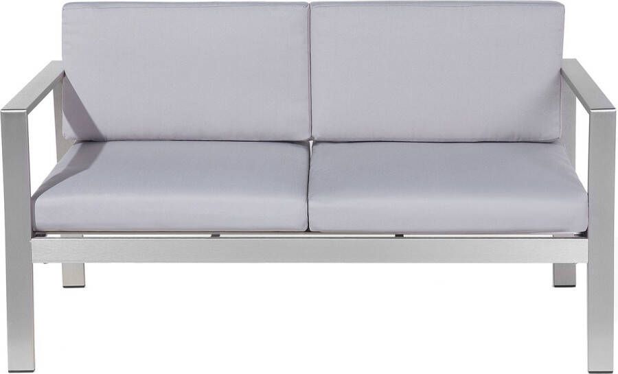 Beliani SALERNO Tuinbank Grijs Aluminium