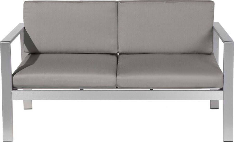 Beliani SALERNO Tuinbank Grijs Aluminium