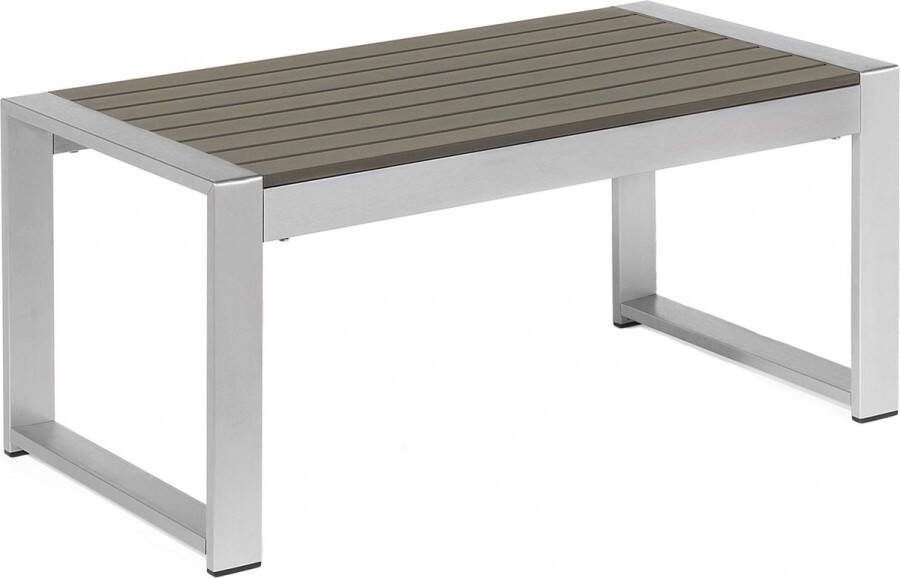Beliani SALERNO Salontafel-Grijs-Aluminium