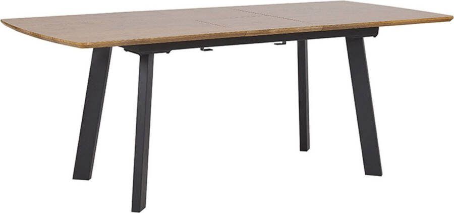 Beliani -SALVADOR -Uitschuifbare eettafel-Donkerhout-90x160|200 cm-MDF