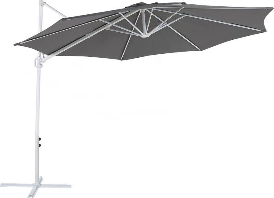 Beliani Savona Ii Cantilever Parasol-grijs-polyester