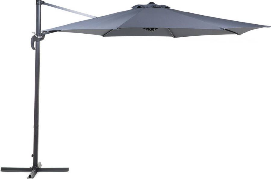 Beliani Savona Cantilever Parasol-grijs-polyester