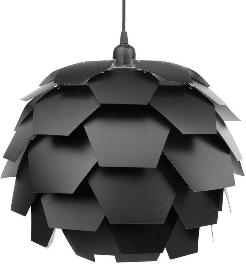 Beliani SEGRE L Hanglamp zwart synthetisch materiaal