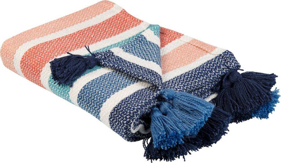 Beliani SENBUK Plaid Multicolor Polyester