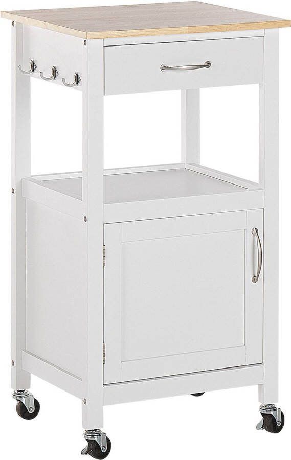 Beliani SIENA Keukentrolley Wit MDF