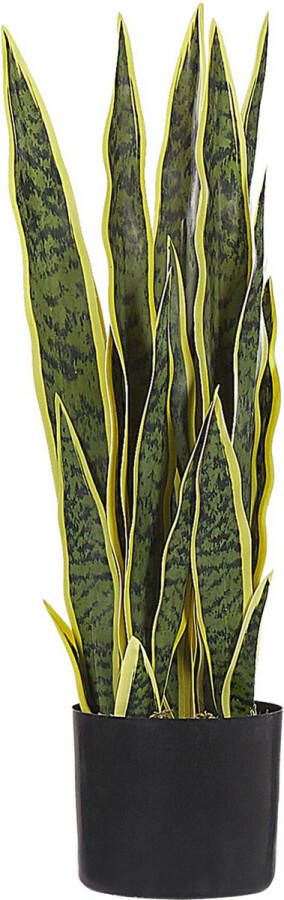 Beliani SNAKE PLANT Kunstplant Groen Synthetisch materiaal