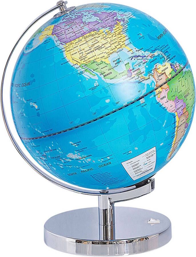 Beliani STANLEY Globe Blauw Synthetisch materiaal