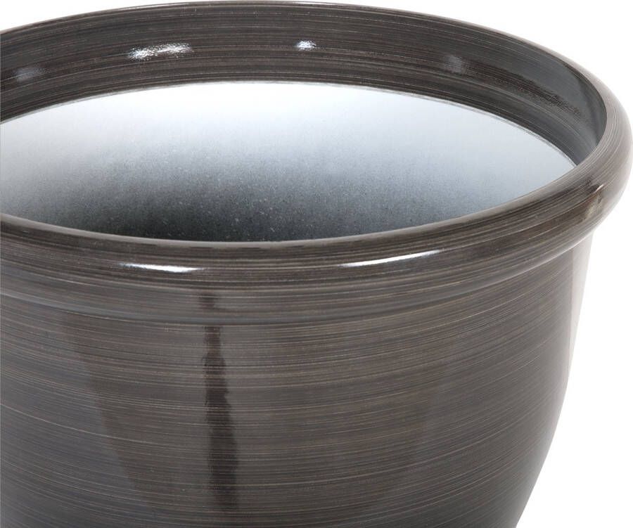 Beliani Tesalia Plantenbak Voor Buiten-bruin-polyresin Stenenmix