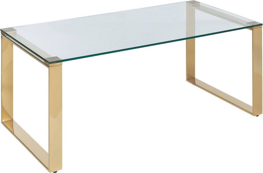 Beliani TILON Salontafel Goud Veiligheidsglas