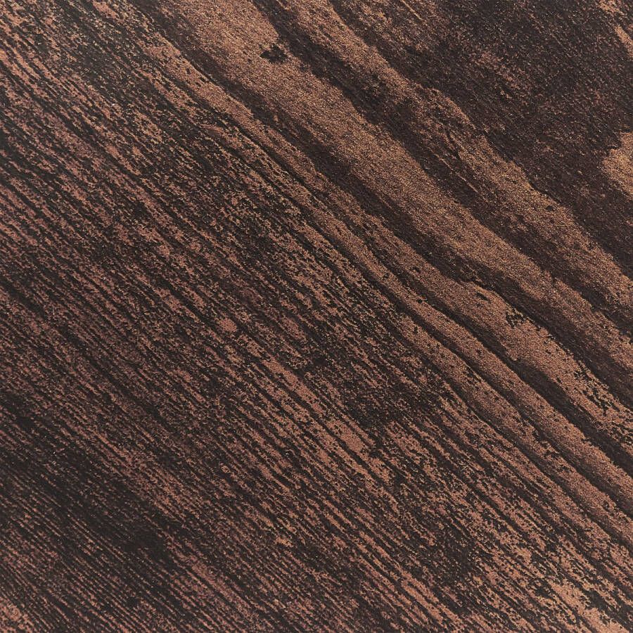Beliani TOLAR Bijzettafel donkere houtkleur Spaanplaat