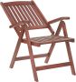 Beliani TOSCANA Garden Chair Donkere houtkleur Acaciahout - Thumbnail 1